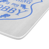 魚釣りは私のホビーシールド引用文オンクレスト カッティングボード (角)