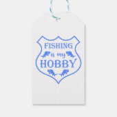 魚釣りは私のホビーシールド引用文オンクレスト ギフトタグ (裏面)
