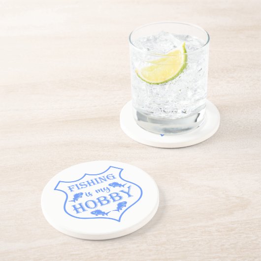 魚釣りは私のホビーシールド引用文オンクレスト コースター (側面)