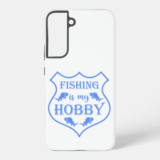 魚釣りは私のホビーシールド引用文オンクレスト SAMSUNG GALAXYケース (裏面)