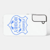 魚釣りは私のホビーシールド引用文オンクレスト SAMSUNG GALAXYケース (裏面横)