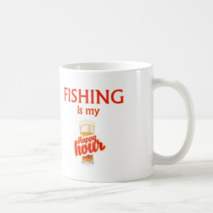 魚釣りは私の幸せ コーヒーマグカップ