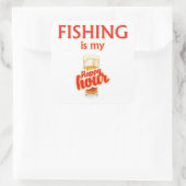 魚釣りは私の幸せ スクエアシール (バッグ)