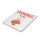 魚釣りは私の幸せ タイル (側面)