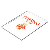 魚釣りは私の幸せ ノートブック (左側)