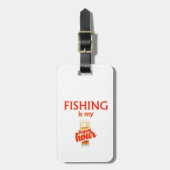 魚釣りは私の幸せ ラゲッジタグ (正面縦)