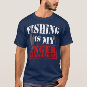 魚釣りは私の怒りの管理おもしろい漁師Fisである Tシャツ