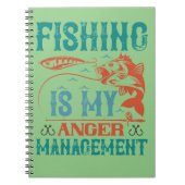 魚釣りは私の怒りの管理 ノートブック (正面)
