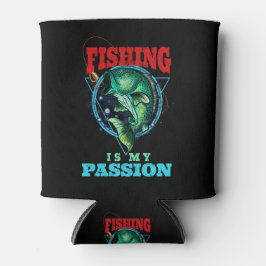 魚釣りは私の情熱、ヴィンテージアングラーレトロバス 缶クーラー