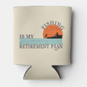 魚釣りは私の退職計画ヴィンテージ 缶クーラー (正面)