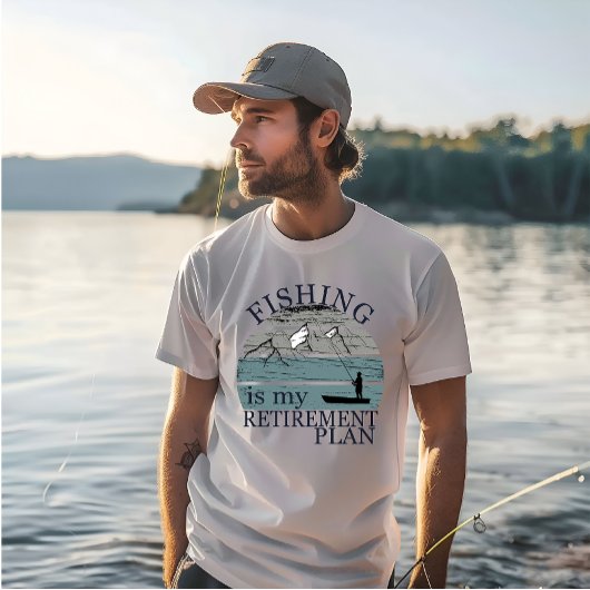 魚釣りは私の退職計画ヴィンテージ Tシャツ