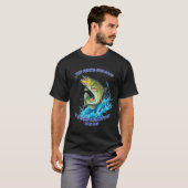 魚釣りは良い魚釣り Tシャツ (正面フル)