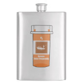 魚釣りは薬 フラスク (正面)