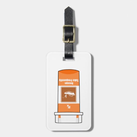 魚釣りは薬 ラゲッジタグ (正面縦)