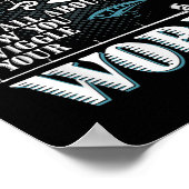 魚釣りは虫の毛の持ち方だ ポスター (角)