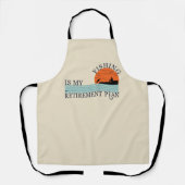 魚釣りは退職計画だ エプロン (正面)