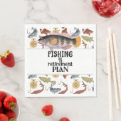 魚釣りは退職計画だ スタンダードランチョンナプキン (インサイチュ)