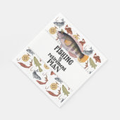 魚釣りは退職計画だ スタンダードランチョンナプキン (角)