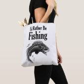 魚釣りは魚である トートバッグ (クローズアップ)