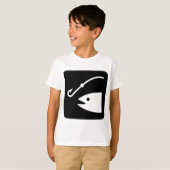 魚釣りをかむ Tシャツ (正面フル)