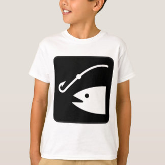魚釣りをかむ Tシャツ