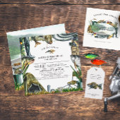 魚釣りをテーマにした誕生日パーティーの招待状 招待状