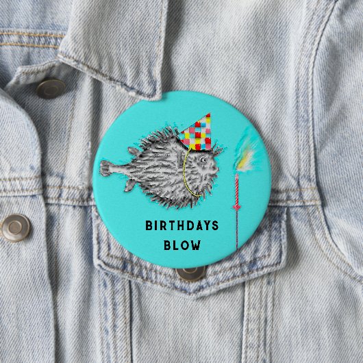 魚釣りをテーマにした誕生日パーティーアイディア 缶バッジ (インサイチュ)