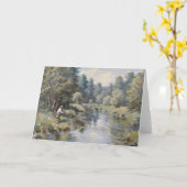 魚釣りをテーマにカスタマイズ空白の可能 カード (黄色い花)