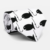 魚釣りアイコン ネクタイ (ロール)