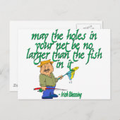 魚釣りアイリ賛美ッシュ ポストカード (正面/裏面)