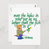 魚釣りアイリ賛美ッシュ ポストカード (正面/裏面)