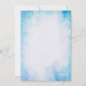 魚釣りアウトドアフィッシュサマーアニーエイジファースト誕生日 招待状 (裏面)