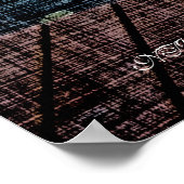 魚釣りアットサンセット ポスター (角)