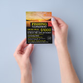 魚釣りアットサンライズ魚釣り大会イベント チラシ (手)