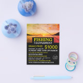 魚釣りアットサンライズ魚釣り大会イベント チラシ (シングル)