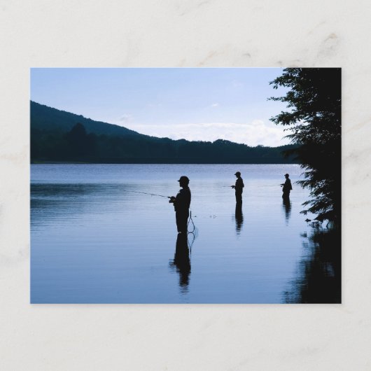 魚釣りアットデイブレーク ポストカード (正面)