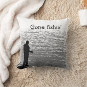 魚釣りアットレイク クッション (ブランケット)