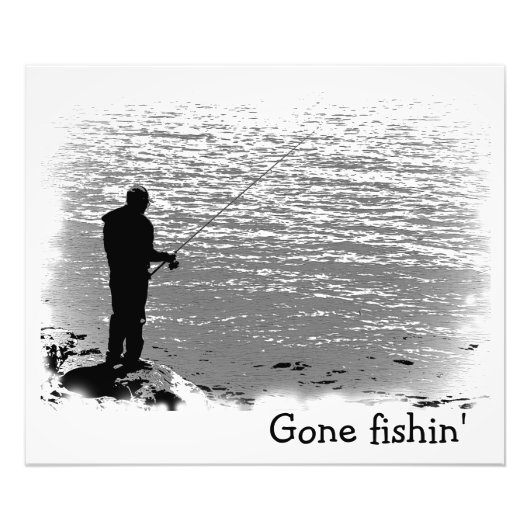 魚釣りアットレイク フォトプリント            (正面)