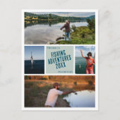 魚釣りアドベンチャー写真ポストカードの作成 ポストカード (正面)