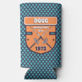 魚釣りアドベンチャー誕生日 スリム缶クーラー (裏面)