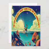 魚釣りアンダーザスターズ 招待状 (正面/裏面)