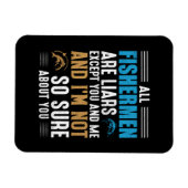 魚釣りアートオールフィッシャーマン マグネット (横)