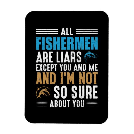 魚釣りアートオールフィッシャーマン マグネット (縦)