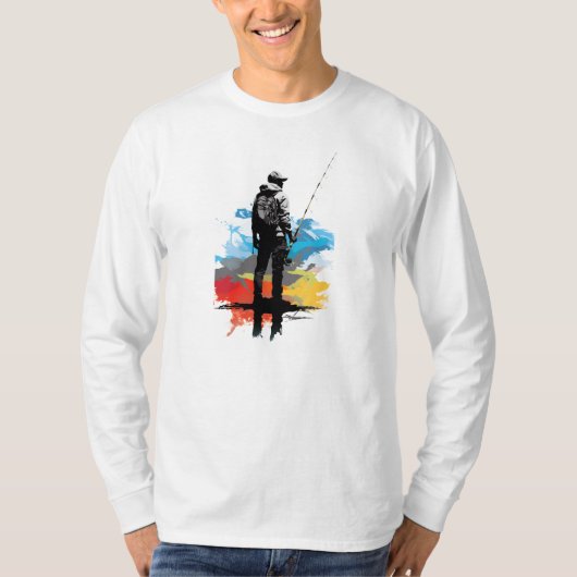 魚釣りイェーフ Tシャツ (正面)