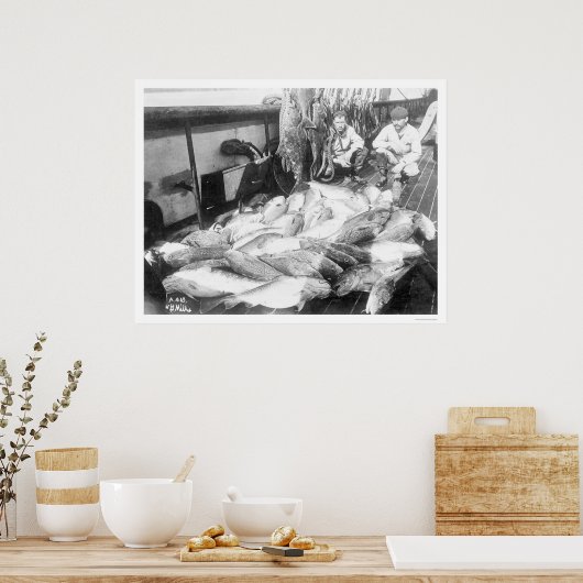 魚釣りインアラスカ1922 ポスター (キッチン)