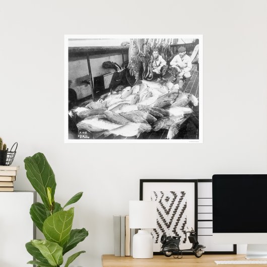 魚釣りインアラスカ1922 ポスター (ホームオフィス)