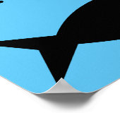 魚釣りウイおもしろいズの看板 ポスター (角)