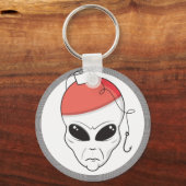 魚釣りエイリアンヘッド キーホルダー (正面)