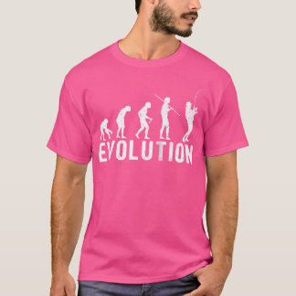 魚釣りエボリューションフィッシャーホビーおもしろいボール Tシャツ