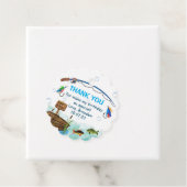 魚釣りオフィッシュと小さな漁師の誕生日ファボ フェイバータグ (インサイチュ)